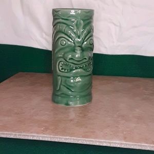 2001 ACCOUNTREMENTS Tiki mug Ceramic green